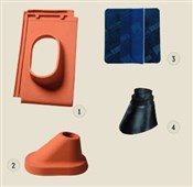 TONDACH Anténní komplet Contiton 12 (Stodo 12) engoba měděná